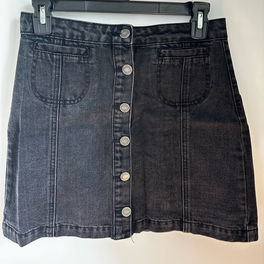 Black denim Jean skirt